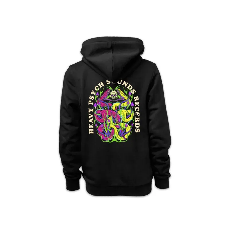 Heavy Psych Sounds #72 hoodie med glidelås svart