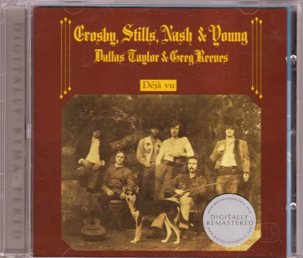 Crosby Stills Nash & Young Déjà Vu CD brukt remastret