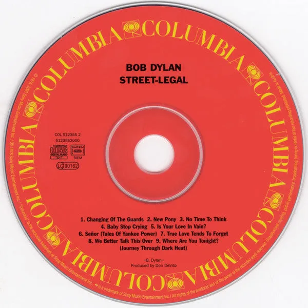 Bob Dylan Street-Legal CD brukt remaster folkrock