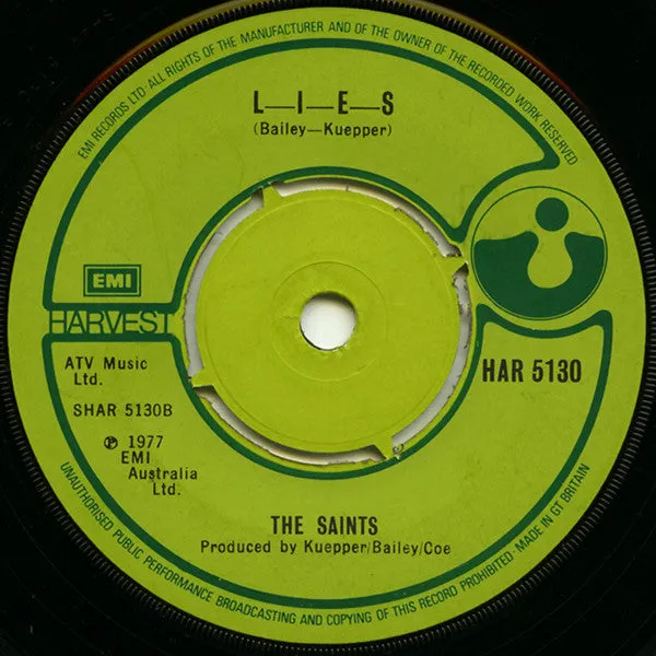 The Saints This Perfect Day 7" vinylsingel brukt VG+ punk