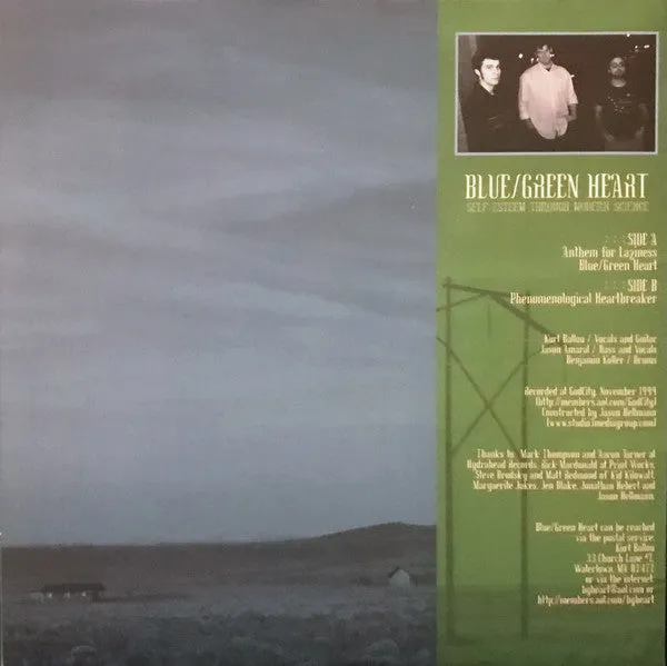 Blue/Green Heart Self Esteem 7" klar vinyl brukt