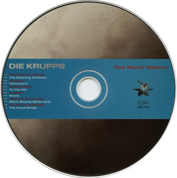 Die Krupps Too Much History 2xCD album brukt kompilasjon