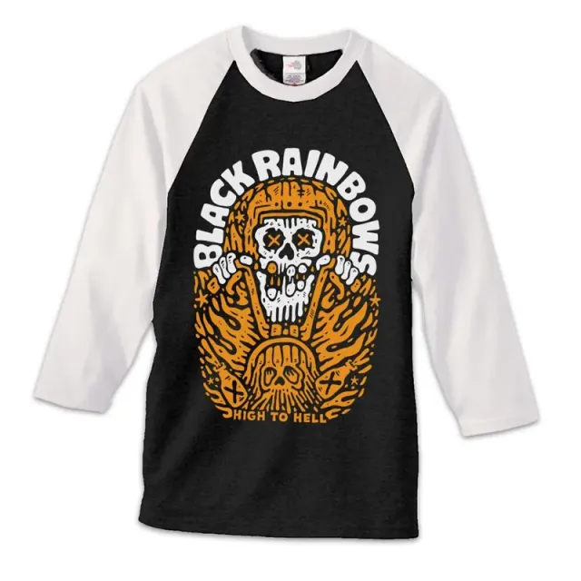 Heavy Psych Sounds Black Rainbows #15 longsleeve svart baseball