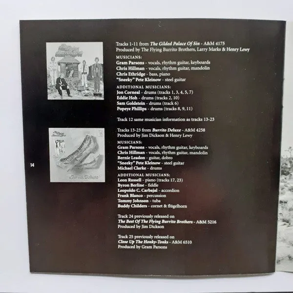 Flying Burrito Bros Sin City Best Of CD brukt countryrock