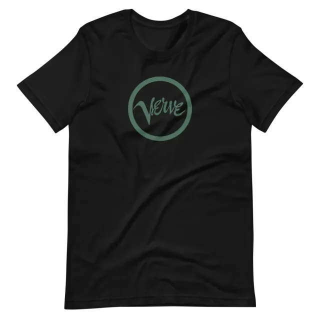 Verve Logo t-skjorte svart fronttrykk