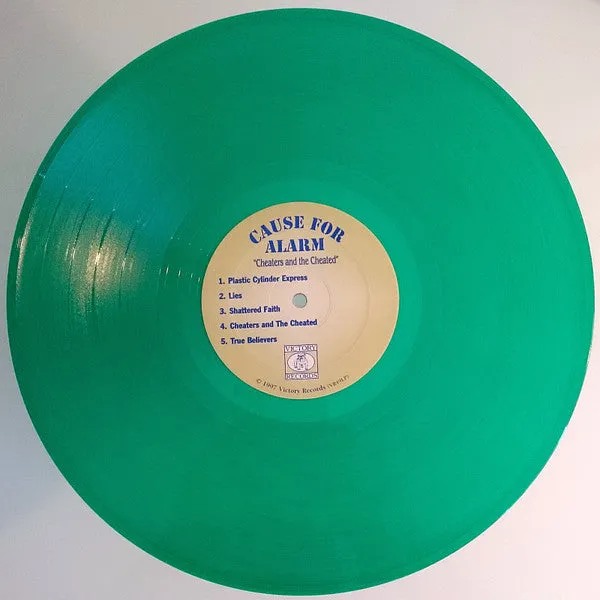 Cause For Alarm Cheaters And The Cheated LP grønn vinyl brukt