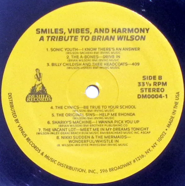 Various Smiles, Vibes & Harmony LP brukt tribute
