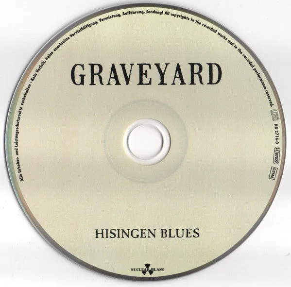 Graveyard Hisingen Blues NB 2716-0 CD digipak brukt