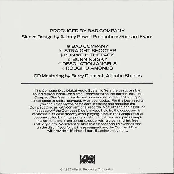 Bad Company 10 From 6 CD samling brukt hardrock