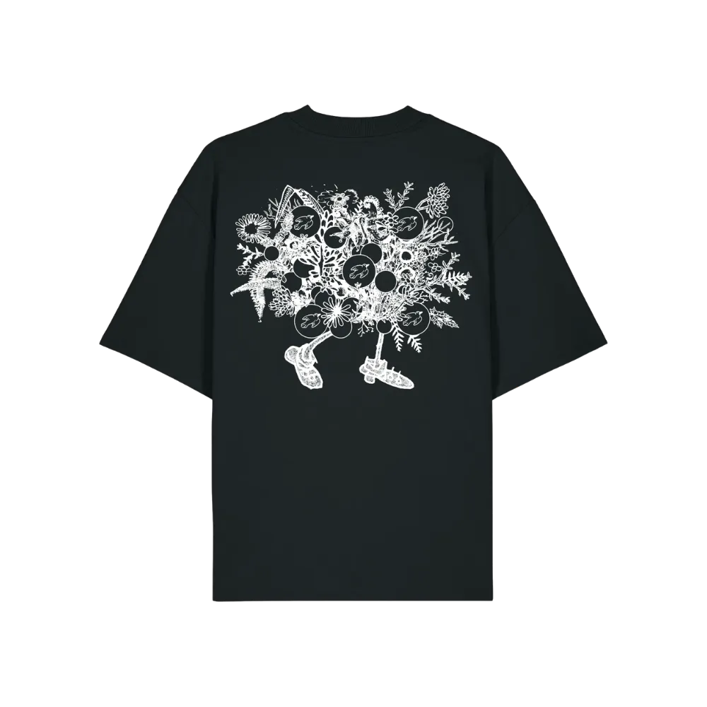 Verve Acoustic Sounds Night Blooms Tee t-skjorte svart oversized