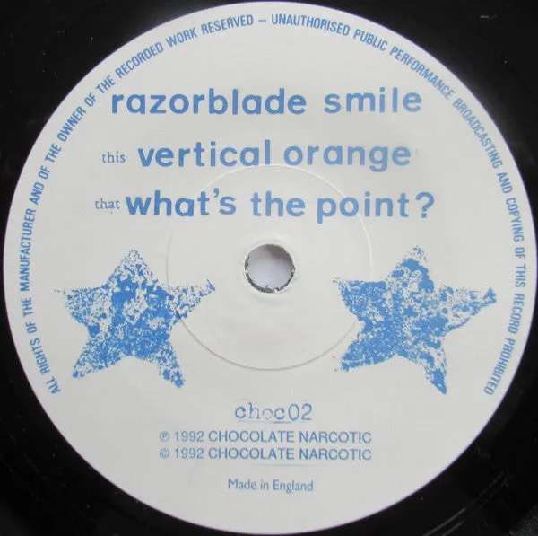 Razorblade Smile Vertical Orange 7" brukt indie