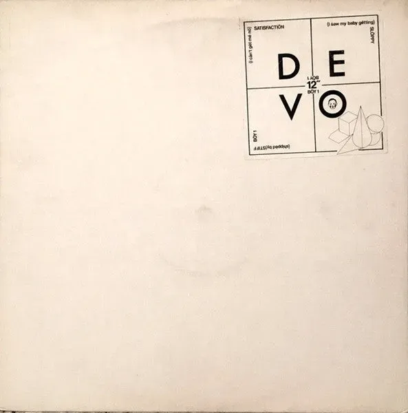 Devo (I Can't Get Me No) Satisfaction 12" brukt new wave
