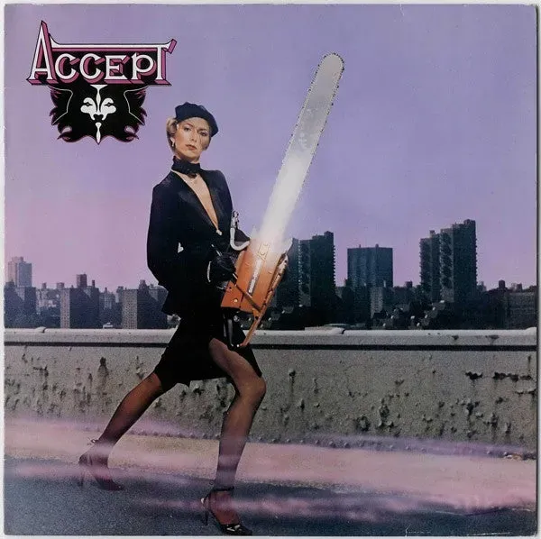 Accept Accept LP vinylplate repress Brain svart label