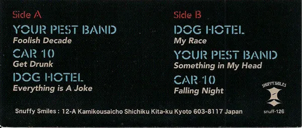 Car10 Your Pest Band Dog Hotel Puke & Destroy III 7" brukt