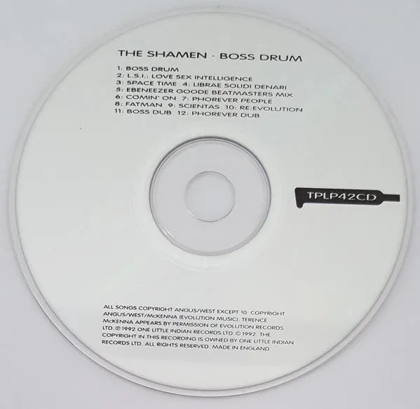 The Shamen Boss Drum CD brukt album acid house