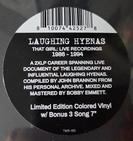 Laughing Hyenas That Girl Live 2xLP+7" brukt svart