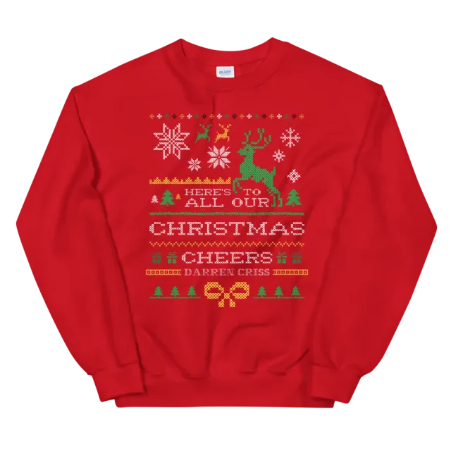 Darren Criss Christmas Cheers genser crewneck bomull