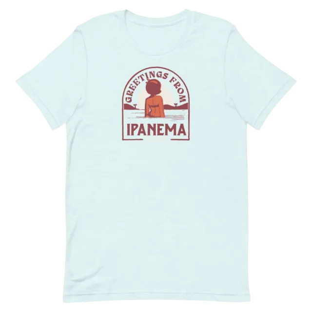 Verve Greetings From Ipanema T-skjorte heather blue ice