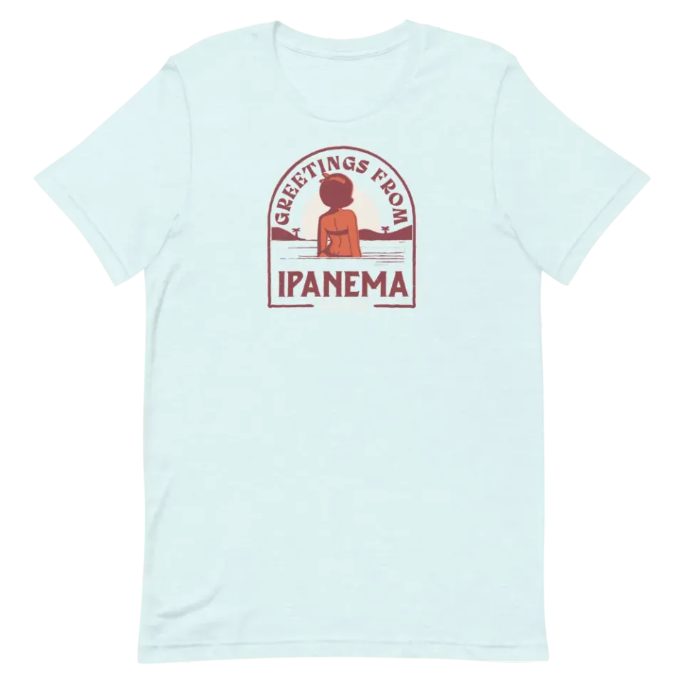 Verve Greetings From Ipanema T-skjorte heather blue ice