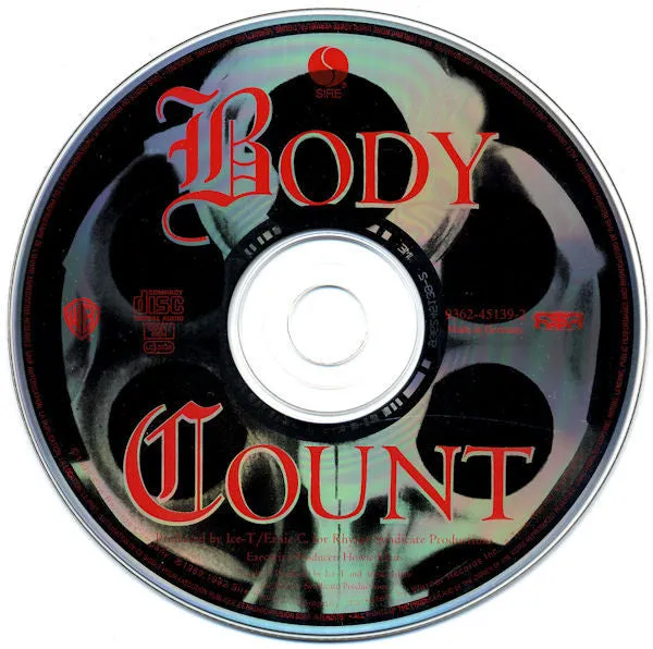 Body Count Body Count CD reutgivelse brukt thrash