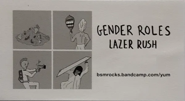 Gender Roles Lazer Rush BSM229 7" EP frosted pink vinyl