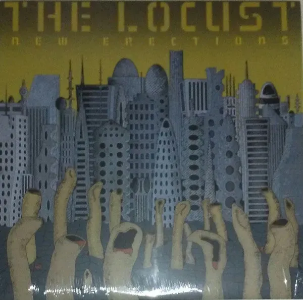 The Locust New Erections LP vinyl brukt clear