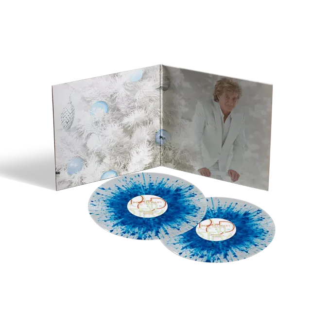Rod Stewart Merry Christmas, Baby Anniversary Edition vinyl blå 2LP