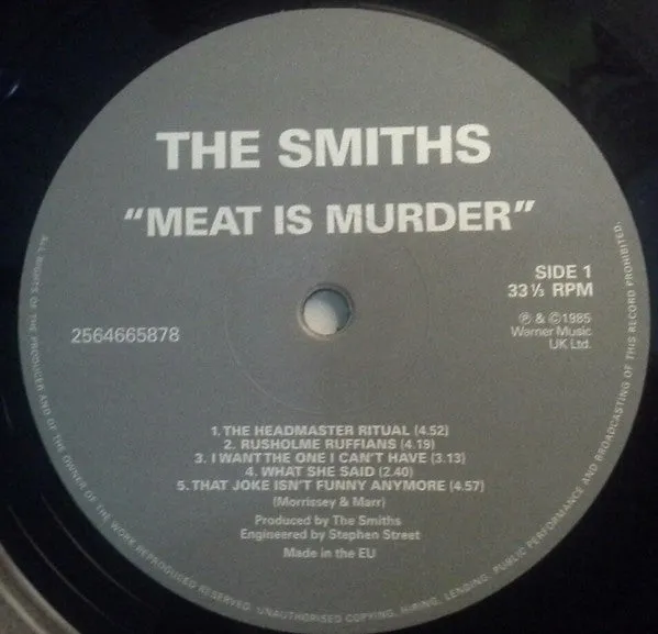 The Smiths Meat Is Murder LP reissue remastret