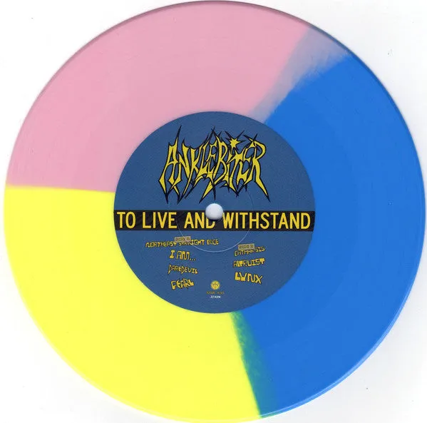Anklebiter To Live and Withstand 7" EP tri-color brukt