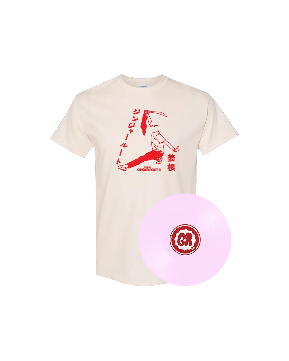 Ginger Root Rikki bundle vinyl + t-skjorte