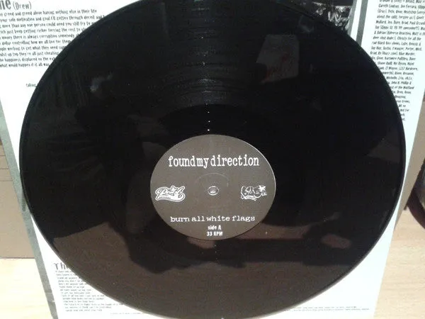 Found My Direction Burn All White Flags LP brukt hardcore