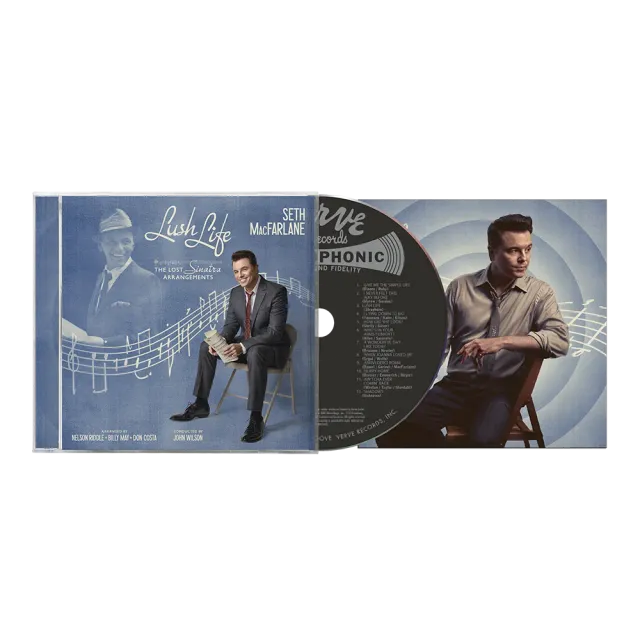 Seth MacFarlane Lush Life CD signert art card