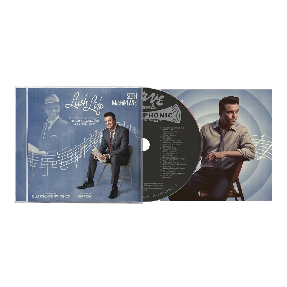 Seth MacFarlane Lush Life CD signert art card