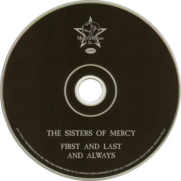 The Sisters Of Mercy First And Last And Always CD digipak remaster