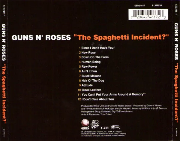 Guns N' Roses The Spaghetti Incident? CD album brukt