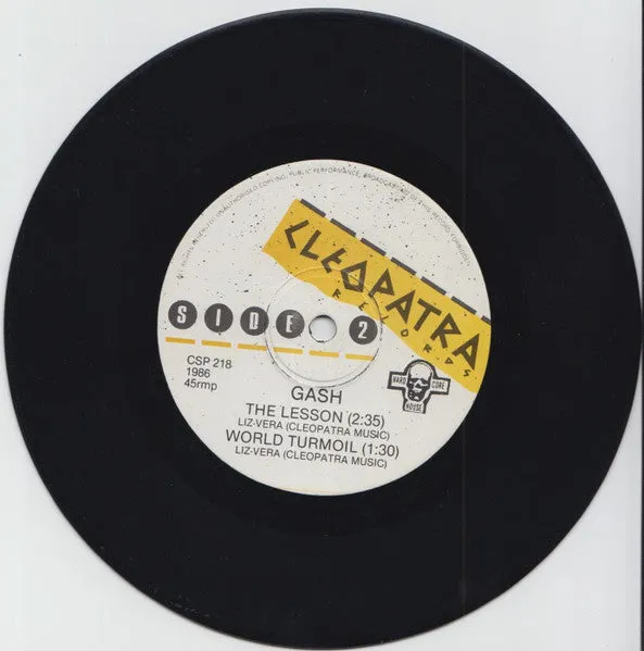 Gash The Lesson 7" EP brukt australsk punk