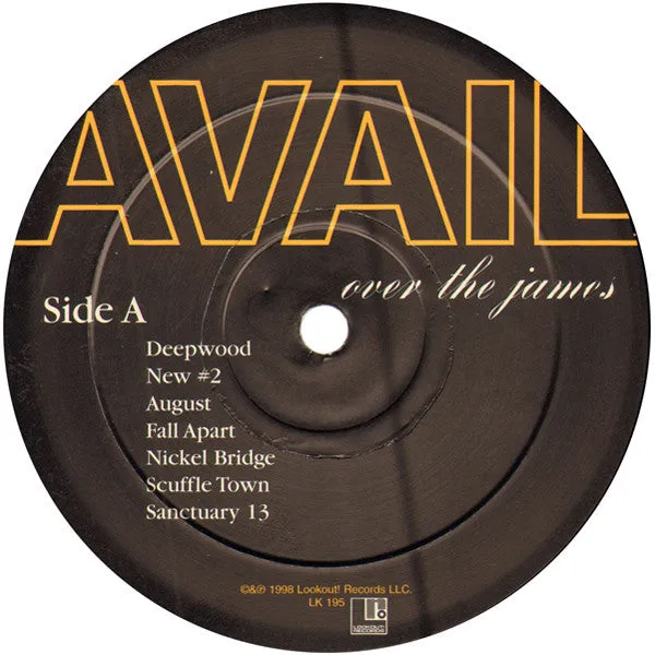 Avail Over The James LP vinyl brukt punk