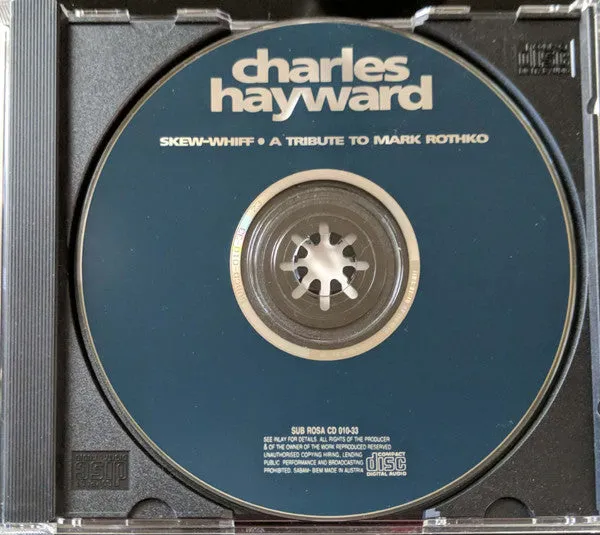 Charles Hayward Skew-Whiff CD brukt album experimental