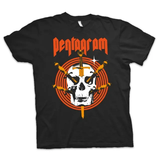 Pentagram 03 T-skjorte svart bandmerch