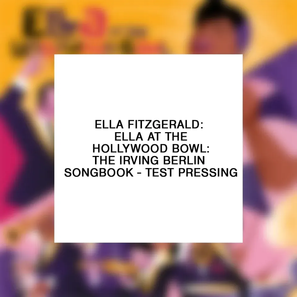 Verve Ella Fitzgerald Hollywood Bowl LP testpressing