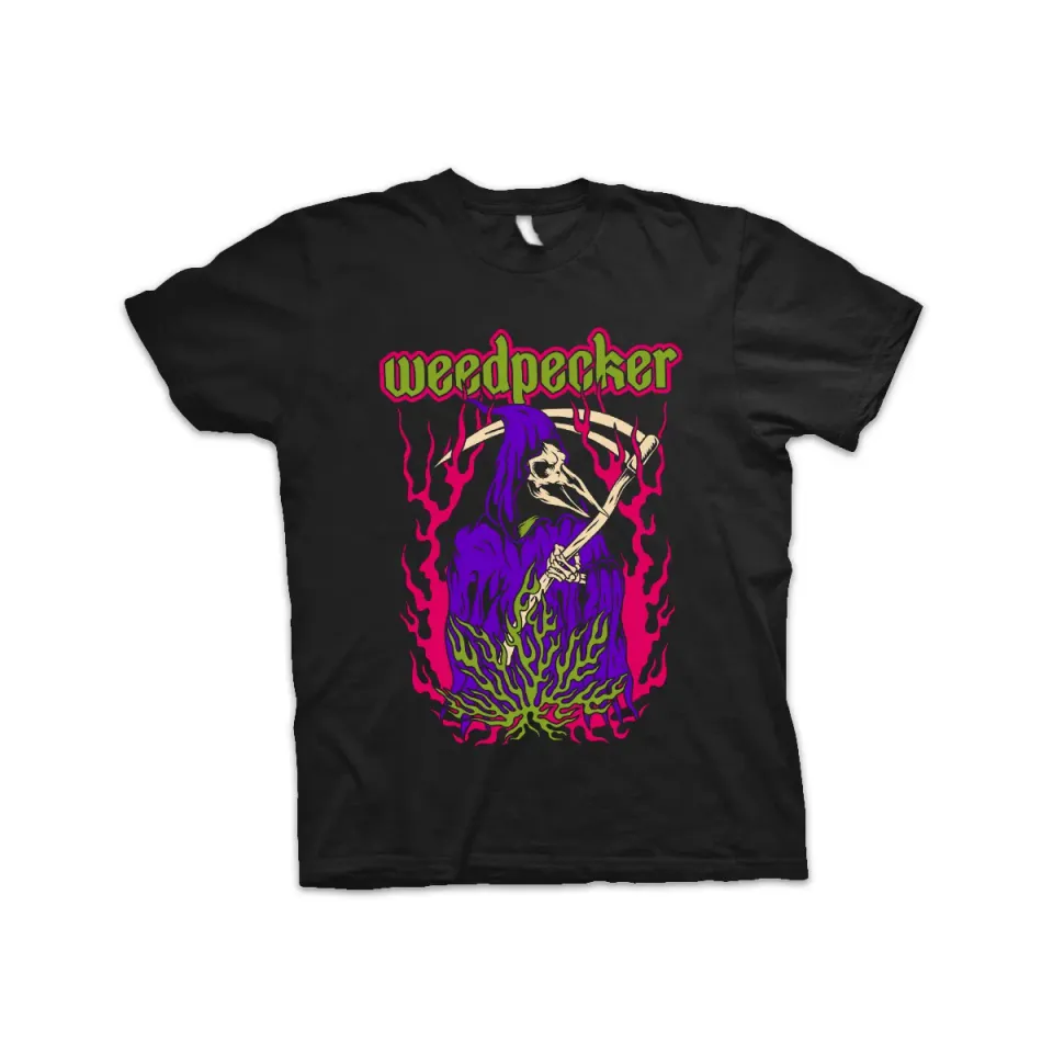 Heavy Psych Sounds Weedpecker #01 t-skjorte svart bomull