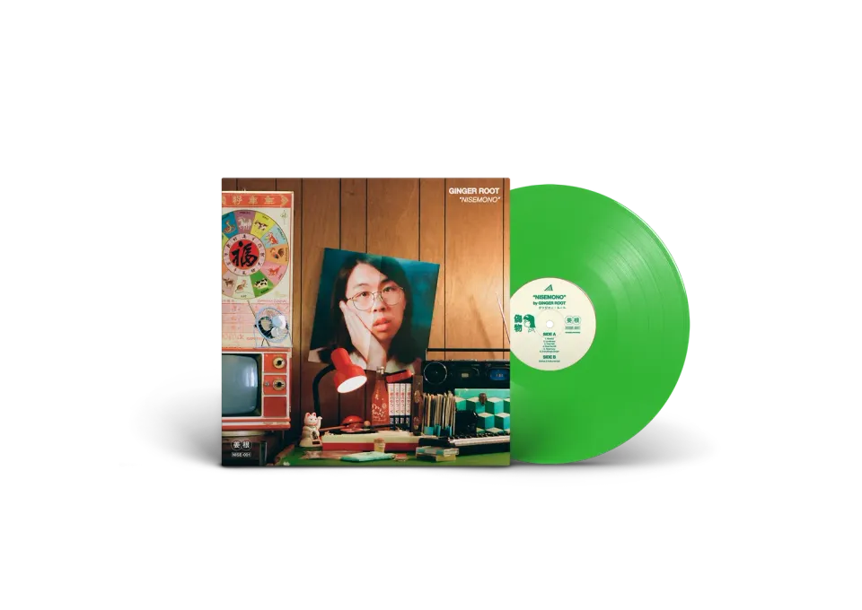 Ginger Root Nisemono vinyl neongrønn LP
