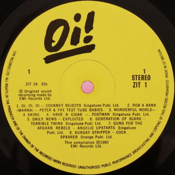 Various Oi! The Album LP brukt punk 1980