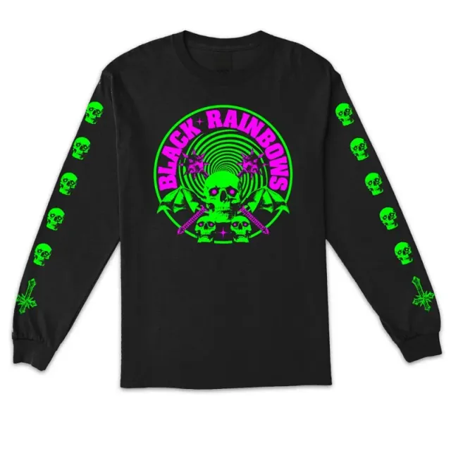 Heavy Psych Sounds Black Rainbows #23 longsleeve svart
