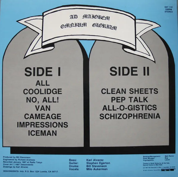 Descendents All LP vinyl brukt punk 1987