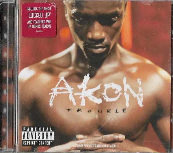 Akon Trouble CD album brukt spesialutgave