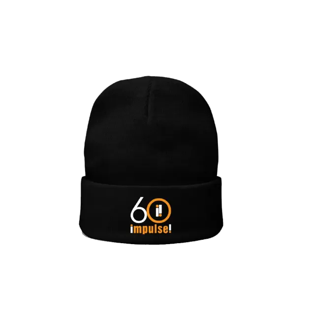 Black Impulse 60th Anniversary lue beanie brodert