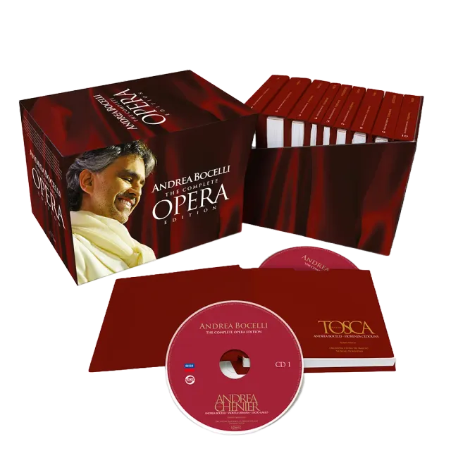 Verve Acoustic Sounds Andrea Bocelli Complete Opera CD-boks 18CD