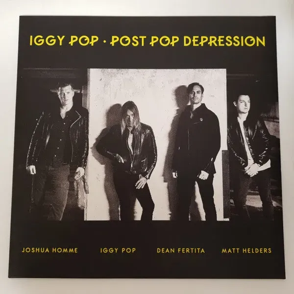 Iggy Pop Post Pop Depression LP brukt gul vinyl