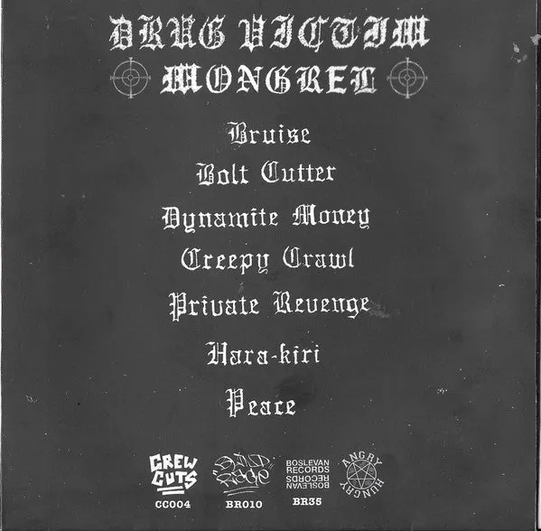 Drug Victim Mongrel 7" grønn vinyl brukt